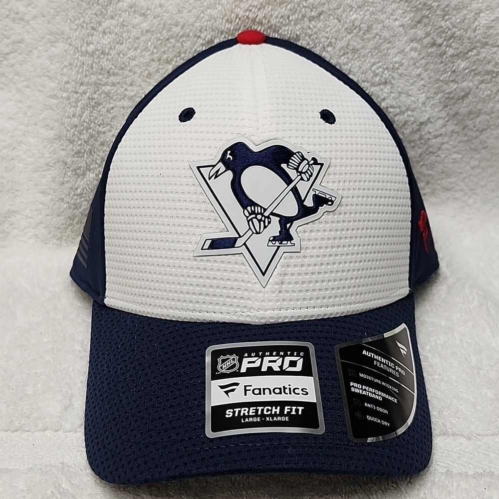 Fanatics Pittsburgh Penguins L/XL Stretchfit Hat - New